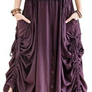 Sold Purple BoHoHill convertible maxi skirt pants